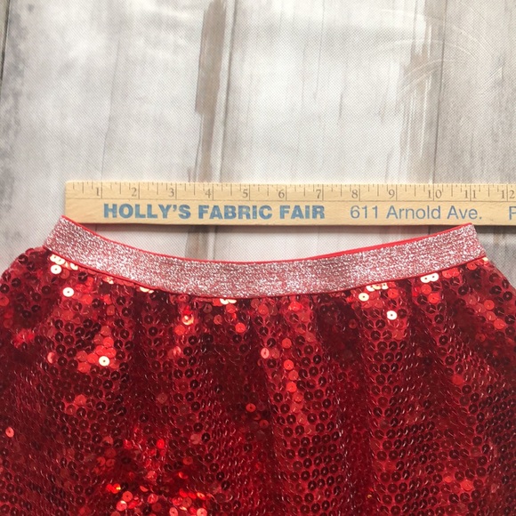 COSTUME SKIRT/ GIRLS SIZE  7/8 GLITTER SKIRT - Picture 5 of 6